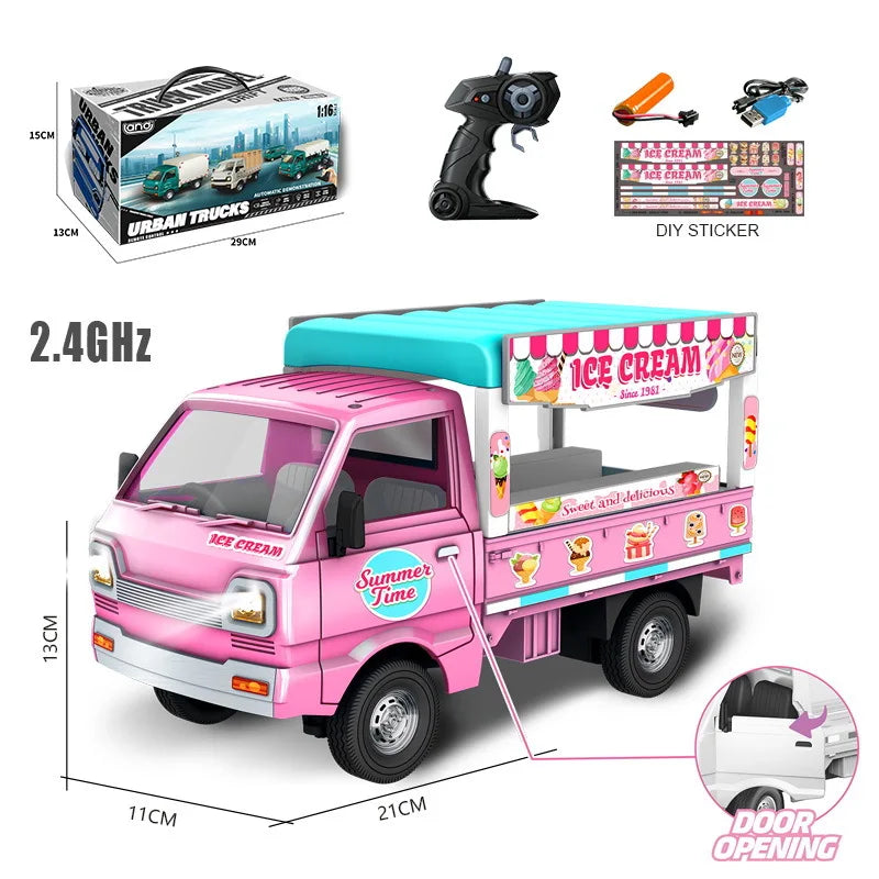 Barbie Ice Cream Remote Control Car – Pink Drift Truck