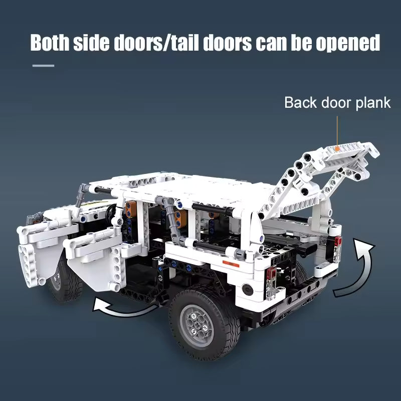 Lego Remote Control Car – Programmable Building Block Racer with LED Lights