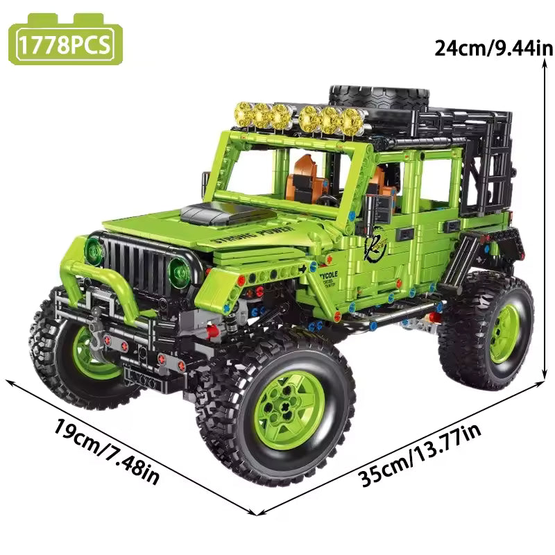Lego Remote Control Car – High-Tech Off-Road Building Block SUV (1778pcs)