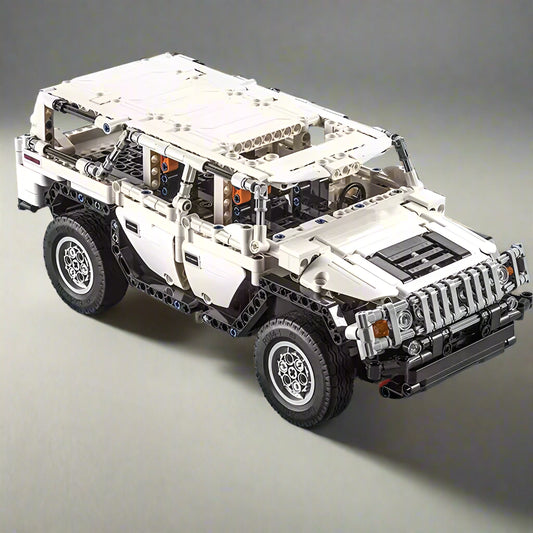 Lego Remote Control Car – Programmable Building Block Racer with LED Lights