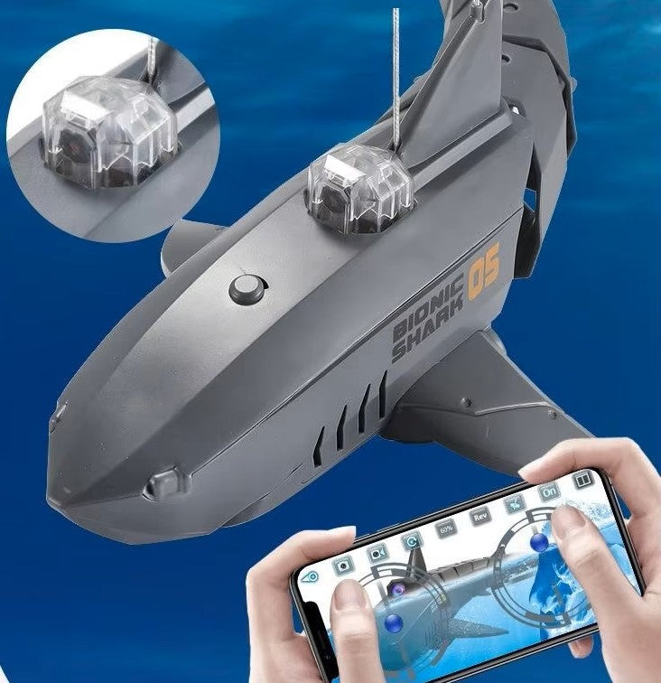 Underwater Remote Control Car – RC Electric Shark Submarine Toy with HD Camera