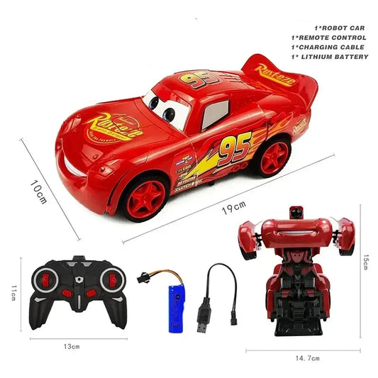 Lightning McQueen Remote Control Car 2-in-1 Transforming Robot