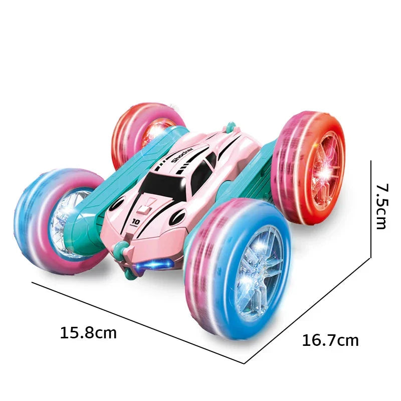 2.4G RC Stunt Car - Double-Sided Flip Remote Control Off-Road Drift Car for Kids