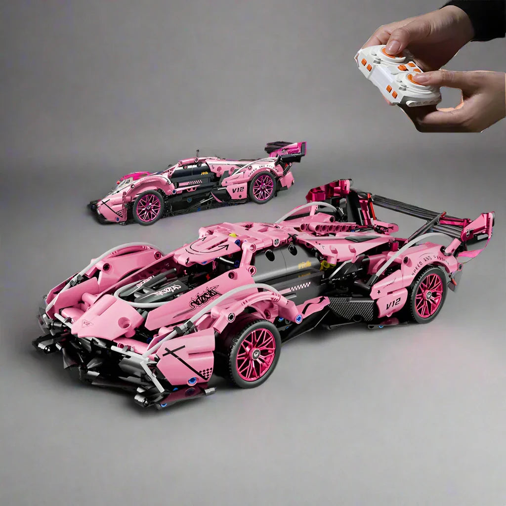 Lego Remote Control Car 1:14 Pink V12 Roadster