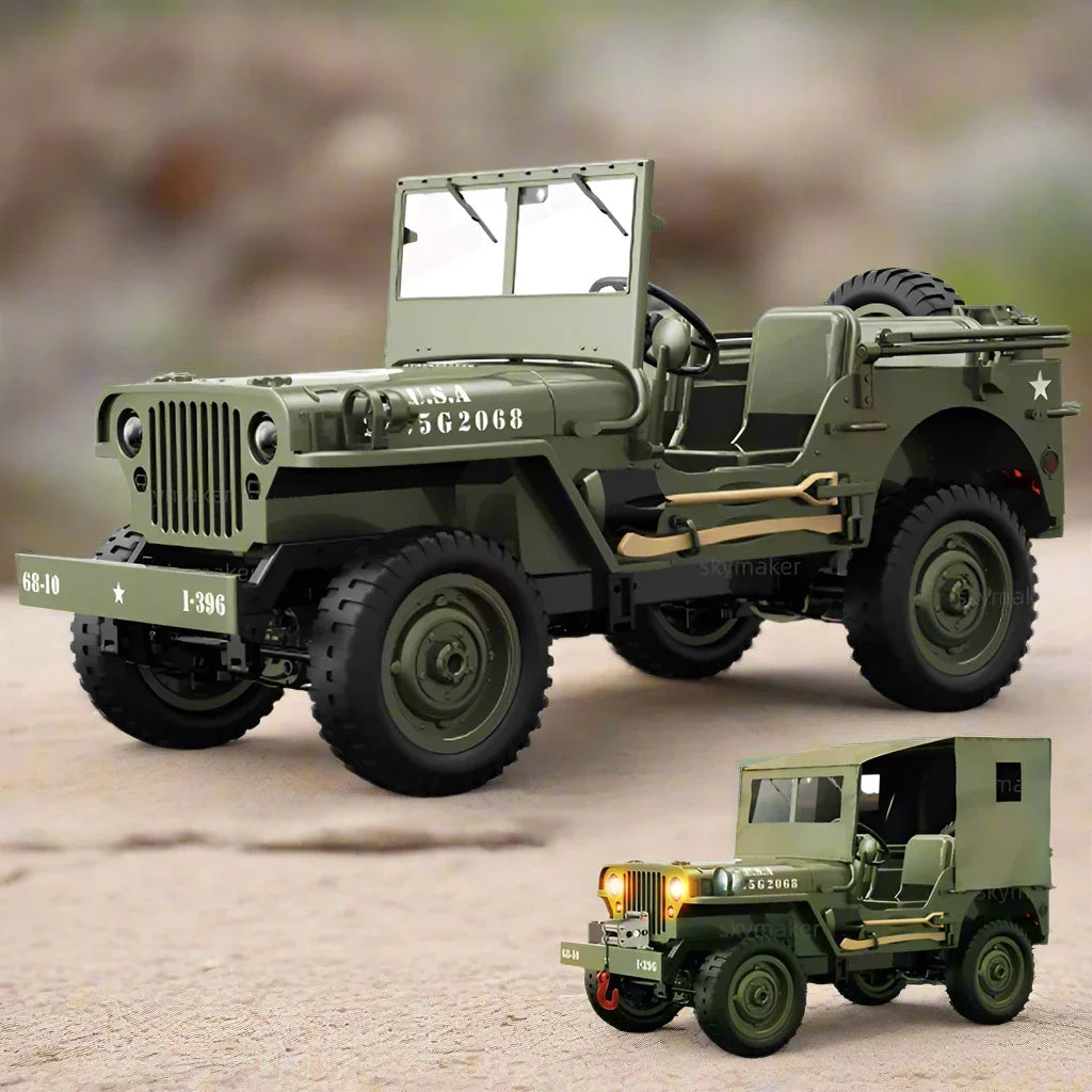 Military Off-Road Remote Control Truck with 4WD