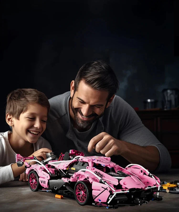 Lego Remote Control Car 1:14 Pink V12 Roadster