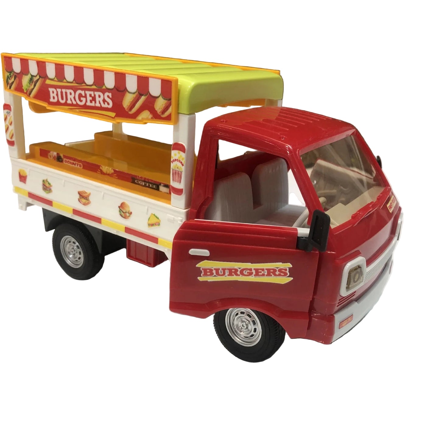 Red Burger & Fries Remote Control Drift Truck – Stunt RC Car for Kids